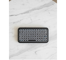 Siyah Kablosuz Mini RGB Işıklı Klavye Bluetooth 5.2 İnce Tasarım