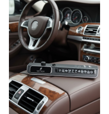 Araç İçi LED Park Telefon Numarası Göstergesi Ön Cam Uyumlu 2 Koku Hediyeli