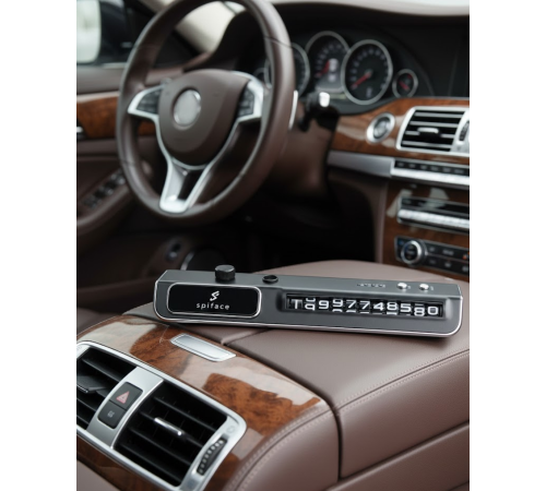 Araç İçi LED Park Telefon Numarası Göstergesi Ön Cam Uyumlu 2 Koku Hediyeli