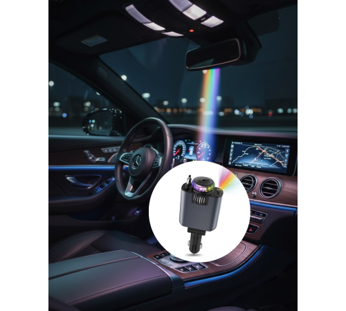 Araç İçi Çok Fonksiyonlu Şarj Cihazı Hava Nemlendirici Aroma ve Yıldız Işık