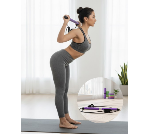 Pilates Bar Direnç Çubuğu Kas Tonlama ve Esneklik Artırıcı Tasarım