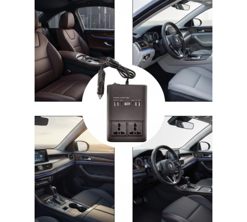 Araç Çakmak Girişli Güç İnvertörü 150W