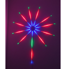 Akıllı RGB LED Havai Fişek Duvar Lambası Kumandalı ve Uygulama Kontrollü