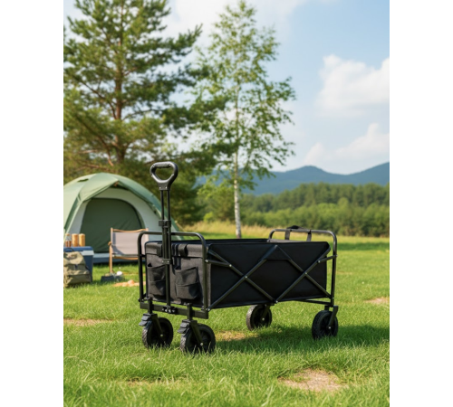Katlanabilir Taşınabilir Kamp Arabası Plaj Bahçe ve Eşya Taşıma Vagonu