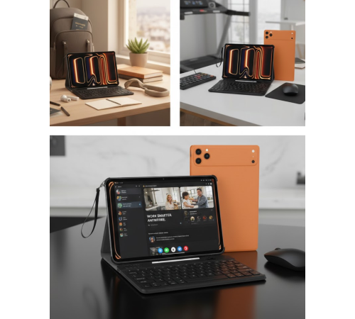 Tablet PC Klavyeli Set Geniş Ekran Yüksek Depolama ve Android Sistem