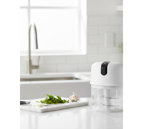 Şarjlı Mini Sarımsak Doğrayıcı USB Şarjlı 250 ml