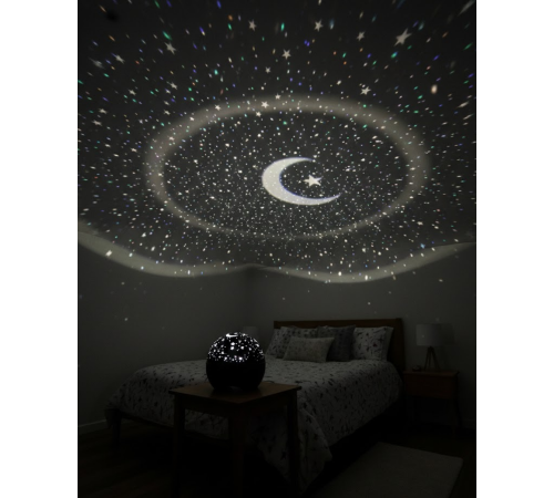 Fişli Yıldız Projektör Gece Lambası Müzikli