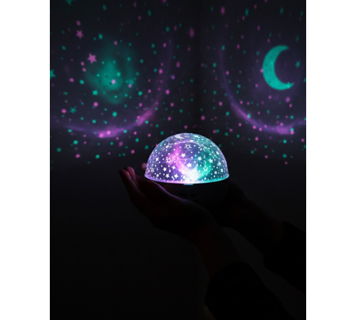 Fişli Yıldız Projektör Lamba Hoparlörlü Gece Işığı