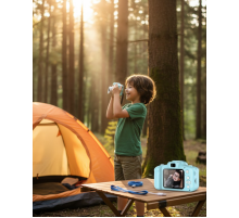 Mavi Şarjlı Mini HD Kamera Video Fotoğraf Çekimli USB Bağlantılı Dijital Cihaz