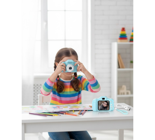 Mavi HD Taşınabilir Mini Kamera Video Kayıt ve Fotoğraf Çekim Özellikli