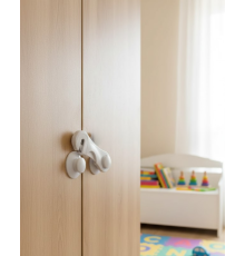 4 Adet Çocuk Güvenliği Dolap Kilidi Yapışkanlı Pratik Kullanım Ev İçi Koruma