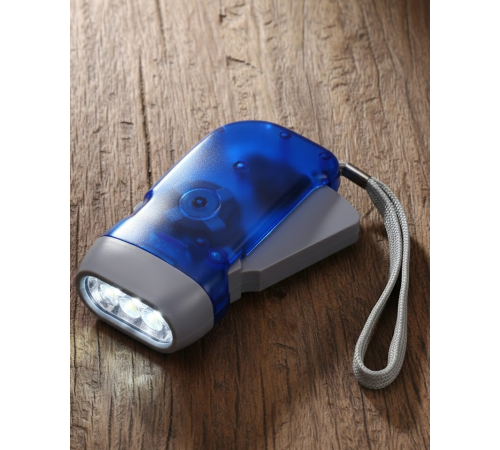 Kendiliğinden Şarjlı El Feneri Pilsiz Dinamolu 3 LED Taşınabilir