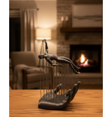 3D El İnsan Figürü Gri Modern Ev ve Ofis Dekoru