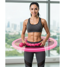24 Bölüm Akıllı Hula Hoop Bel Masajlı Düşmeyen Spor Çemberi