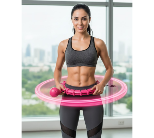 24 Bölüm Akıllı Hula Hoop Bel Masajlı Düşmeyen Spor Çemberi