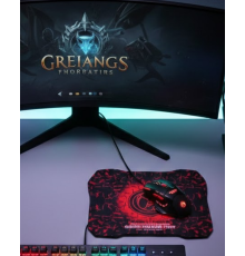 Mouse Mousepad Seti 3 DPI Ayarı ve LED Işıklı Ergonomik Yapı