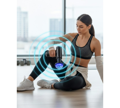 Isıtmalı Soğutmalı Masaj Tabancası 3200 RPM Sessiz Motor USB C Şarjlı