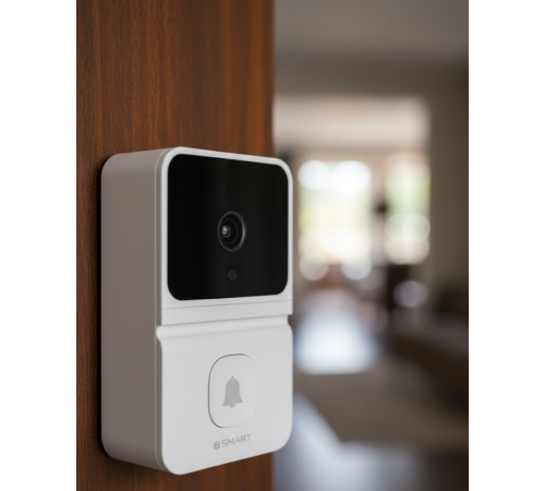 Şarjlı Akıllı Kapı Zili 85° Geniş Açı Mobil Bildirimli