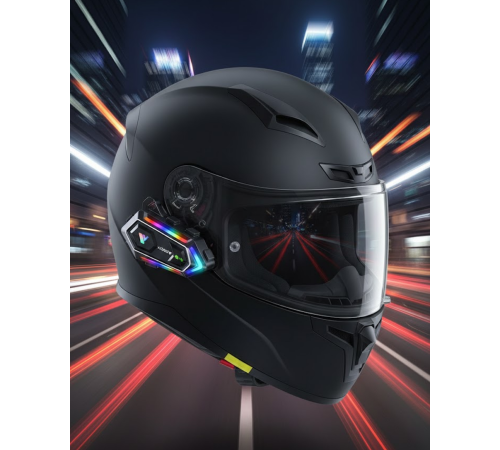 Çift Telefon Destekli Motosiklet Kask Bluetooth Kulaklık