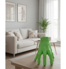 3D Yeşil El Biblo 27x22 cm Dikkat Çekici Ev Dekorasyonu