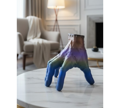 3D Multicolor El Biblo 27x22 cm Sanatsal ve Dikkat Çekici Dekor