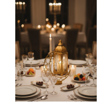 3D Hilal Dekorasyonu Özel Baskı Premium Tasarım