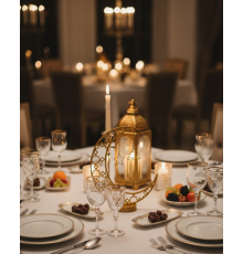 3D Hilal Dekorasyonu Özel Baskı Premium Tasarım