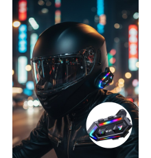 IPX6 Su Geçirmez Intercom 1000m Bağlantı 1000mAh Batarya RGB Işıklı