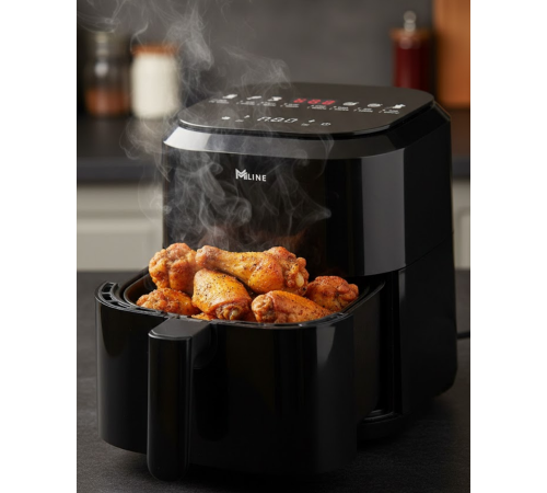 Yağsız Pişirme Teknolojili 4L Cam Hazneli Dokunmatik Airfryer 1360W