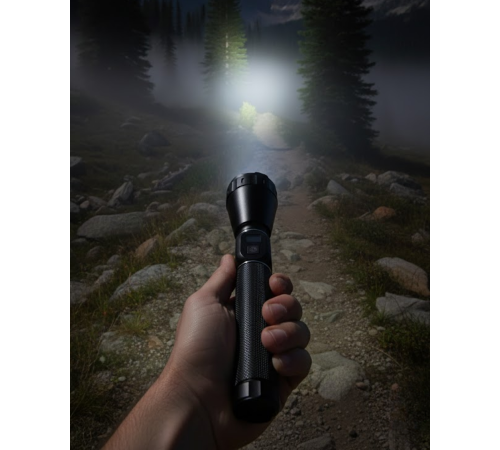 Yüksek Güçlü LED El Feneri Şarjlı 6000 Lümen Acil Durum Seti