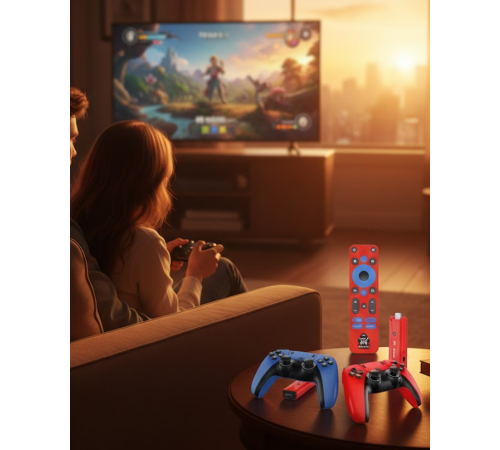 Android TV Game Stick 10K HD 3D Oyun Destekli 64GB Konsol