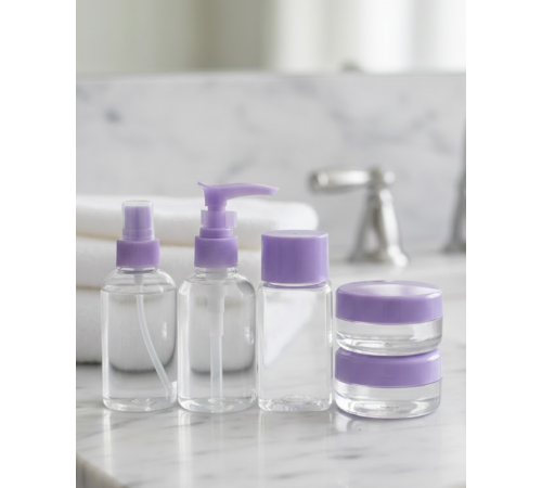 Seyahat İçin 5’li Şeffaf Kozmetik Şişe Seti 30 ml