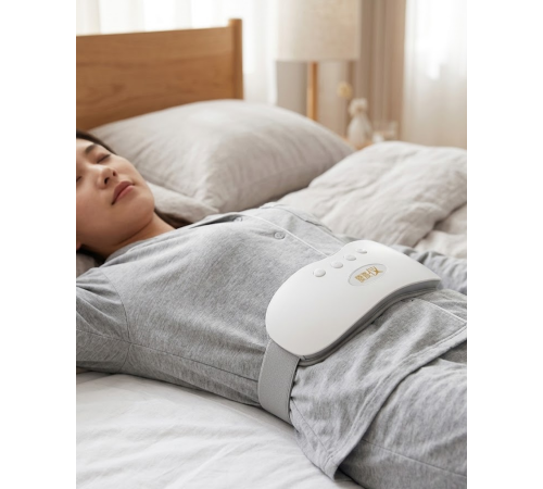 Şarjlı Kızılötesi Isıtmalı Titreşimli Bel ve Rahim Masaj Kemeri 45-50 Derece Ayarlı