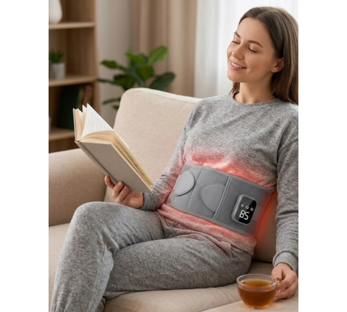 Kablosuz Isı Terapili Bel Kemeri 3 Masaj Modlu USB Şarjlı Tasarım