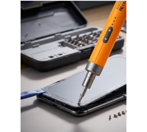 Profesyonel Elektrikli Tornavida Seti 600mAh Şarjlı 38 Parça Hassas Vida Seti