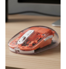 Şeffaf Kablosuz Mouse Bluetooth Bağlantılı Sessiz Tıklama