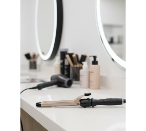 Kalın Bukleler İçin 25 mm Saç Maşası Seramik Plakalı 230 Derece