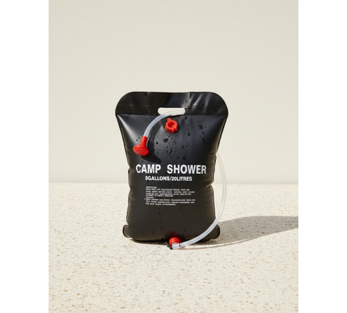 20 Litre Güneş Enerjili Kamp Duşu PVC Dayanıklı Taşınabilir Duş Torbası