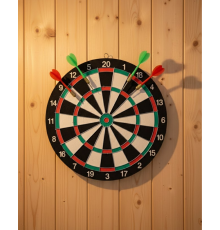 Ev ve Ofis İçin 17 İnç Dart Tahtası Seti 4 Adet Dart Oku Dahil