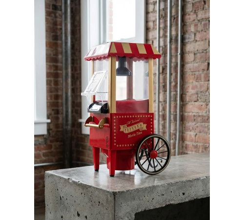 Nostaljik Tasarımlı Yağsız Mısır Patlatma Makinesi