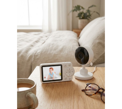 Sıcaklık Sensörlü Güvenli Bebek Kamerası İki Yönlü Ses