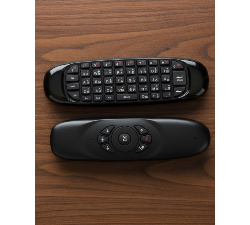 Çift Taraflı Hava Mouse Kablosuz Klavye ve Uzaktan Kumanda