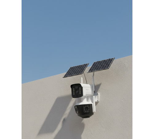 4G Destekli Çift Güneş Panelli IP Kamera Gece Görüşlü ve Sesli İletişimli