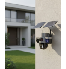 Solar Enerjili 4G IP Kamera Kablosuz Dış Mekan Güvenlik ve Uzaktan İzleme