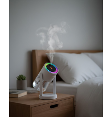 Araç ve Ev İçin Hava Nemlendirici Projektörlü Sessiz Buhar