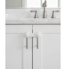 4 Adet Dolap ve Çekmece Emniyet Kilidi Çift Taraflı Bantlı Güvenli Tasarım