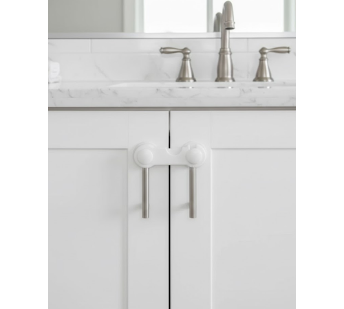 4 Adet Dolap ve Çekmece Emniyet Kilidi Çift Taraflı Bantlı Güvenli Tasarım