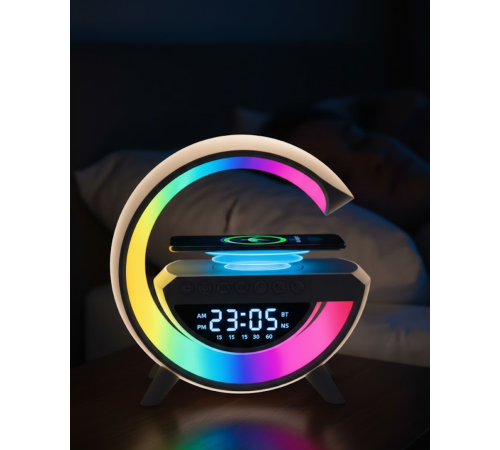 RGB Tasarımlı Bluetooth Hoparlör USB FM AUX Girişli