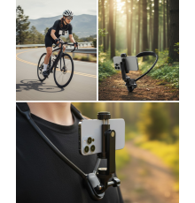 Esnek Silikon Boyun Montajlı Telefon Tutucu Canlı Yayın ve Vlog Çekim