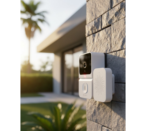 Kablosuz Video Kapı Zili Android iOS Uyumlu Güvenlik Kamerası